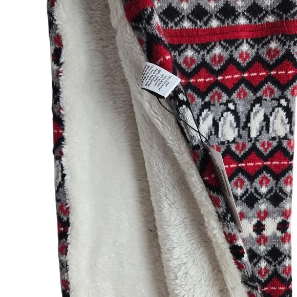 NWT VERA BRADLEY COZY COWL INFINITY SCARF PLAYFUL PENGUINS RED Neck Warmer #818 - Picture 3 of 7